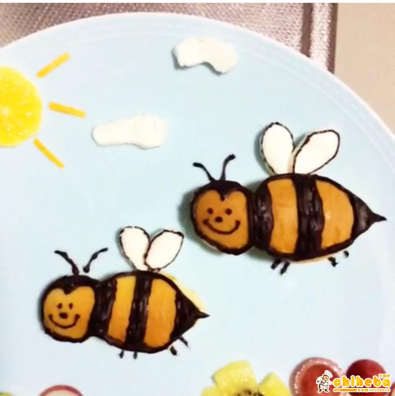 创意趣味儿童餐—两只小蜜蜂的做法 步骤6